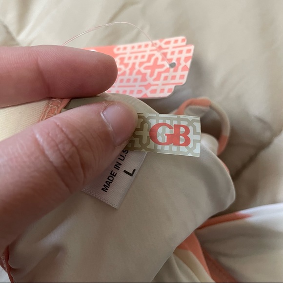 NWT GB Striped Bikini Top Size Large - Picture 5 of 5